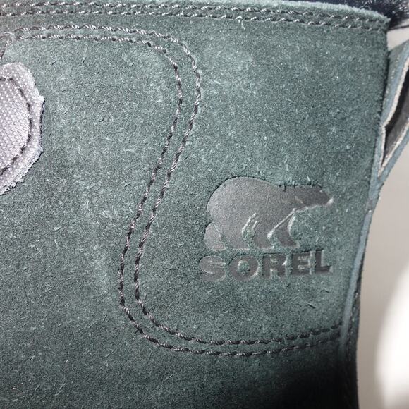 NEW Sorel Explorer II Joan Cozy Boot  BLACK Sea Salt White Women's 9 - Picture 3 of 9